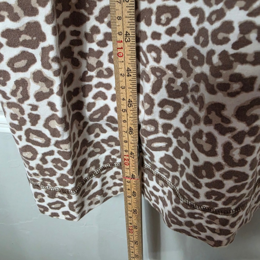 Soma Maxi Dress Leopard Animal Print Soft Cotton Lounge Wear Medium - Picture 8 of 9